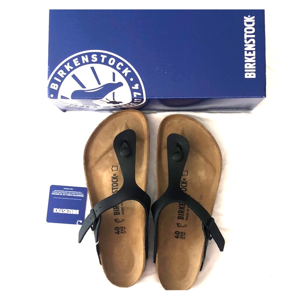 Women’s Size 40 US 9 Black Gizeh Birkenstock